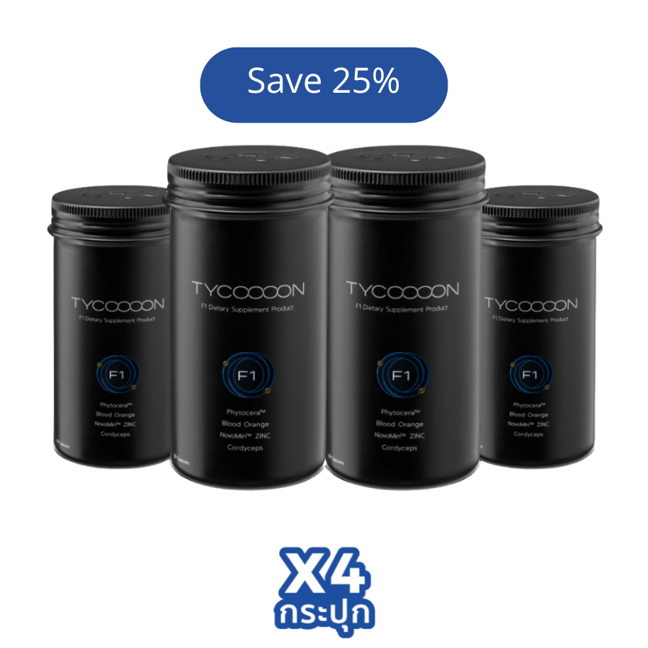 Tycoooon F1 Dietary Supplement (30 Capsules x 4)